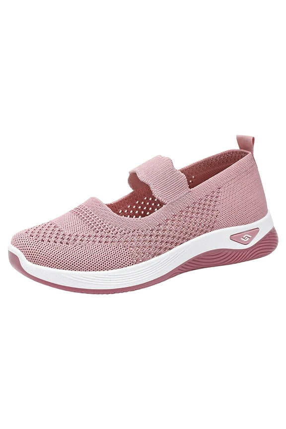 Womens Orthopedic Walking Shoes Soft Comfort Slip on Arch Support Casual Walk Shoes Light Non-Slip Sneaker