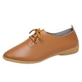 thumbnail image 1 of YLYL Womens Oxfords Shoes Lace up Pointed Toe Slip-On Casual Dress Walking Driving Flats, 1 of 7