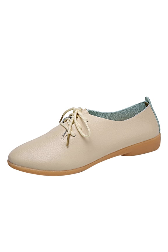 Womens Oxfords Shoes Lace up Pointed Toe Slip-On Casual Dress Walking Driving Flats