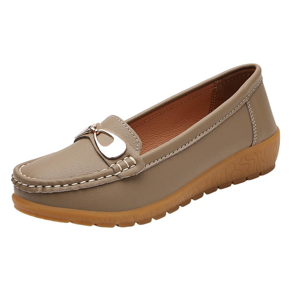 YLYL Womens Penny Loafers Round Toe Comfort Casual Slip on Bussiness Work Moccasins Shoes