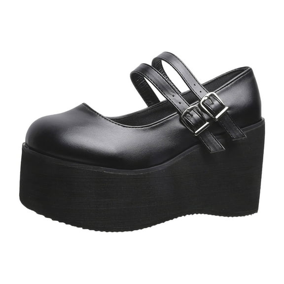 YLYL Womens Platform Pumps Heel Gothic Lolita Mary Jane Dress Shoes with Ankle Strap