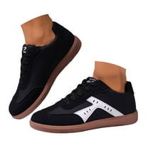 YLYL Womens Sneakers Lace up Gum Sole Retro Fashion Casual Comfort Walking Tennis Shoes