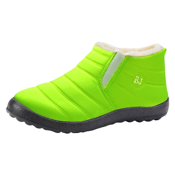 YLYL Womens Snow Boots Fur Lined Anti-Slip Waterproof Comfortable Slip on Outdoor Winter Warm Ankle Boots