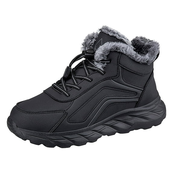 YLYL Womens Winter Boots Casual Lightweight Waterproof Snow Anti-Slip Fur Lined Trekking Backpacking Hiking Boots