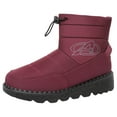 thumbnail image 1 of YLYL Womens Winter Fleece Snow Boots Fur Lined Warm Ankle Slip on Waterproof Outdoor Booties, 1 of 9
