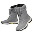 thumbnail image 1 of YLYL Womens Winter Mid Calf Snow Boots Warm Fur Lined Waterproof Lightweight Comfortable Outdoor Hiking Shoes, 1 of 9