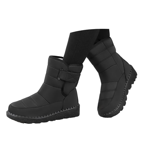 YLYL Womens Winter Snow Boots Warm Fur Lining Comfortable Non Slip Waterproof Outdoor Ankle Booties