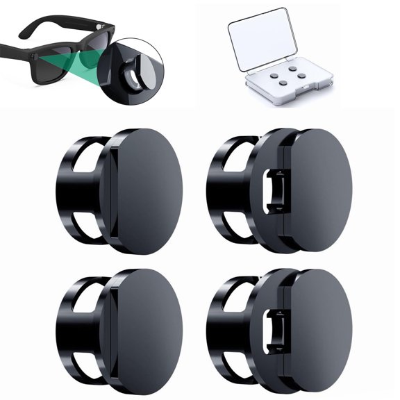 YLjuxozw 4PC Camera Light Blocker for Intelligent Glasses, Smart Slide Shutter for Total Privacy & Physical Button Protection, Super Strong Light Filtering, Snap-On Fit