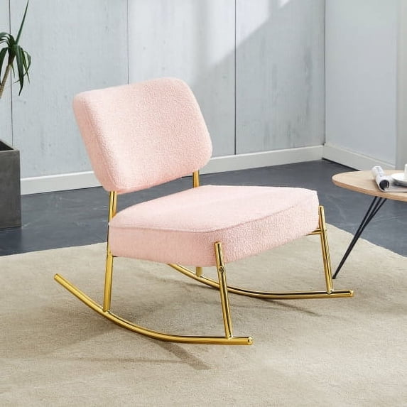 SJIOUN PU Leather Accent Arm Chair Mid Century Upholstered Armchair with Metal Frame Extra-Thick Padded Backrest and Seat Cushion Sofa Chairs for Living Room ( orange PU Leather + Metal F