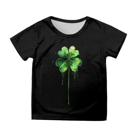 YM Boys St Patricks Day Shirt St Patricks Day Shirt Girls Long Sleeve Tops Green Irish Pullover Comfortable Casual Top Shirts for Girls 10-12 Green Tee Tops