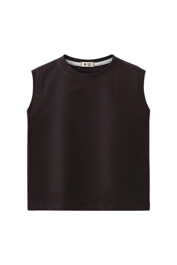 YM Teen Girl Shirts Letter Graphic Print Short Sleeve Loose Basic Top Clothes for Teenage Girls Dark Gray 7-8 Years