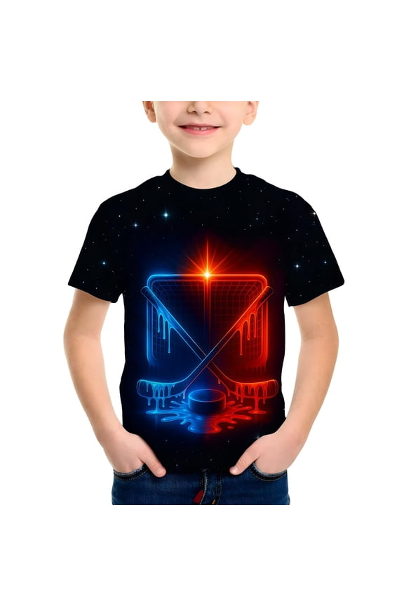 YM Toddler Boy Shirt, Boys Galaxy Print Short Sleeve T Shirt Space Exploration Graphic Tee for Kids Comfortable Casual Top (5-6 Years,Black)
