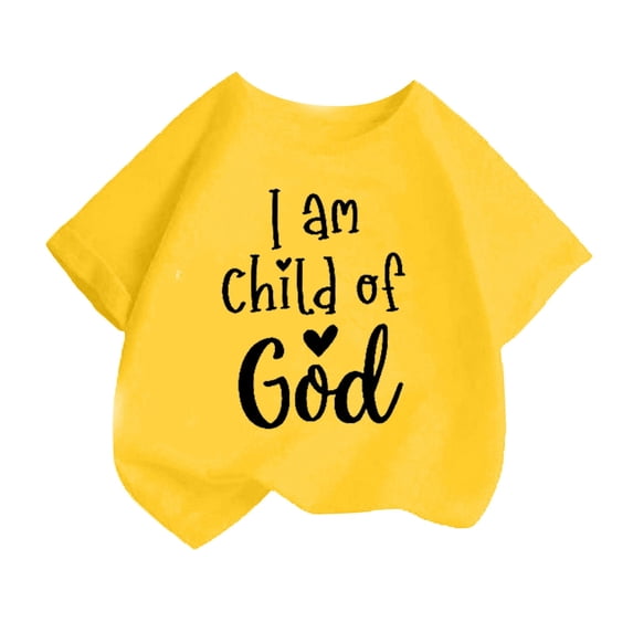 YM Toddler Girl Athletic Shirt Yellow for 12-14 Years,Kid Girls Cute Personality Printed Round Neck Short Sleeve Tee Summer Casual Loose T Shirt Tops