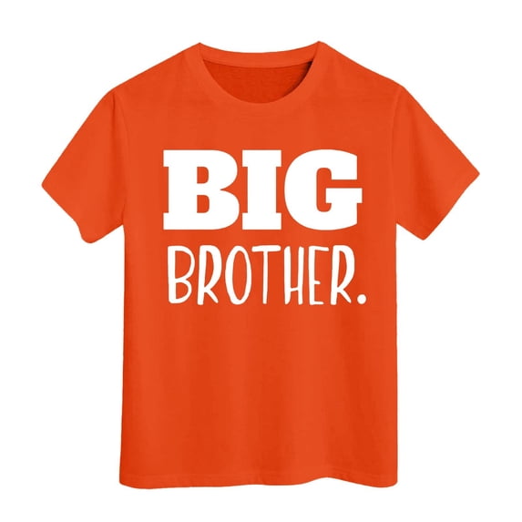 YM Toddler Summer Shirts Boys, Big Shirt for Toddler Promoted To Big Announcement Baby Boys (4-5 Years,Orange)