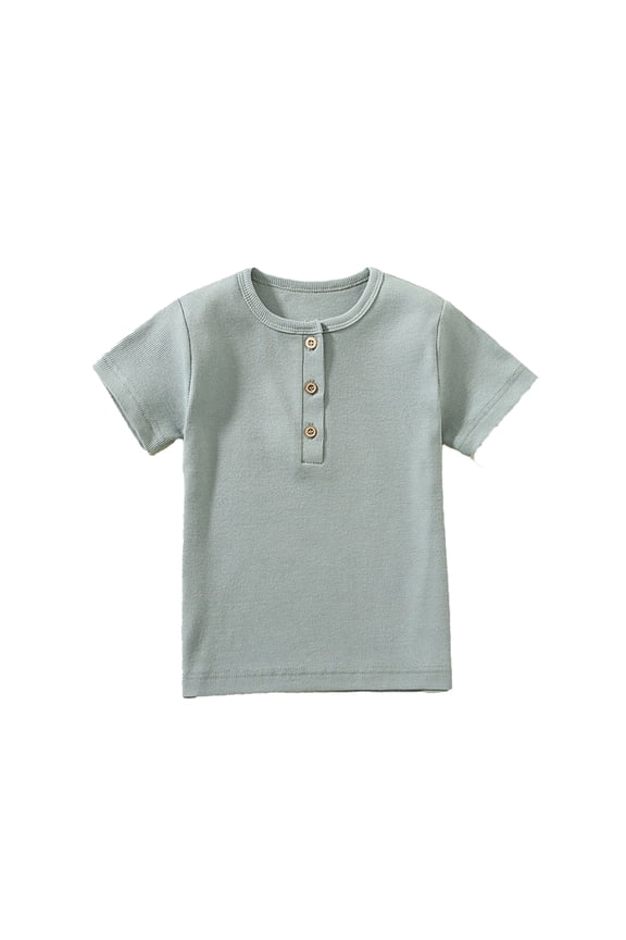 YM Toddler Tshirts Boys, Boys Tops Short Sleeve With Pocket Casual Kids T Shirt Daily Wear School Outdoor Summer Comfortable Breathable Soft Toddler Tee (3 Years,Green)