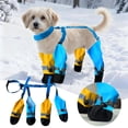 thumbnail image 1 of YM Waterproof Dog Boots for Small/Medium/Large Dogs, Doggy Suspender Boots, Anti Dirt Dog Paw Protectors, Anti- Pet Shoes Pet Rain Boots with Adjustable Suspender Pants for Outdoor Walking, 1 of 6