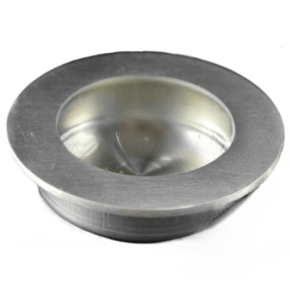 YM YOUMU 2pcs Stainless Steel Embedded Handle Drawer Knob Concealed Concave Slotted Round