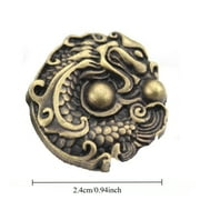 YM YOUMU 4pcs Screw Buckle Xianglong Playing With Pearl Pattern Clothes Leather Bag Buckle