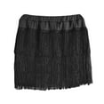 thumbnail image 1 of YM YOUMU Kids Girls Tassel Dance Skirt Latin Ballroom Salsa Rumba Mini Layered Fringe Dancewear, 1 of 4