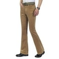 thumbnail image 1 of YM YOUMU Men Corduroy Flared Pants Trousers Slim Fit 60s 70s Vintage Bell Bottom, 1 of 5