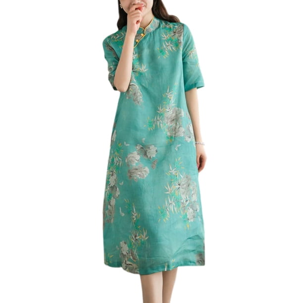 chinese cotton dress Ming Dynasty Dress Cotton Short Shirt with Horse Face Skirt