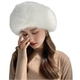 thumbnail image 1 of YM YOUMU Women Faux Fur Cossack Beanie Hat Ushanka Ski Russian Winter Warm Cap, 1 of 3