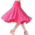 thumbnail image 1 of YM YOUMU Women Lace Midi Ballroom Dance Skirt Latin Salsa Modern Tango Swing Dancewear, 1 of 2