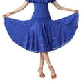 thumbnail image 1 of YM YOUMU Women Lace Midi Ballroom Dance Skirt Latin Salsa Modern Tango Swing Dancewear, 1 of 2