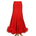 thumbnail image 1 of YM YOUMU Women Latin Dance Skirt Fishtail Dancewear for Ballroom Salsa Practice, 1 of 4