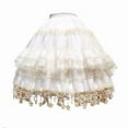 thumbnail image 1 of YM YOUMU Women Mesh Tulle Skirt Tutu Petticoat Crinoline Underskirt, 1 of 5