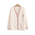 thumbnail image 1 of YM YOUMU Women Rabbit Embroidered Knitted Cardigan Sweater Button Down Jumper Outwear, 1 of 4
