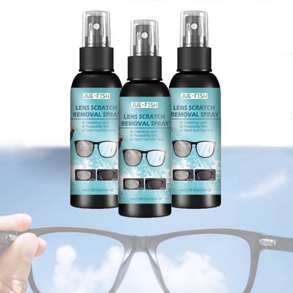 YMARPT 100ml Lens Scratch Removal Spray, Eye Glass Cleaners Spray, Glass Scratch Removal, Lens Scratch Remover, Eyeglass Cleaning Tools for Lenses Screens