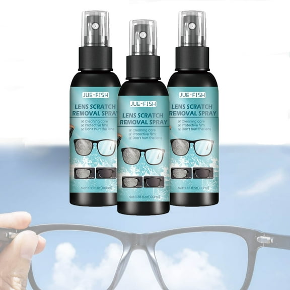 YMARPT 100ml Lens Scratch Removal Spray, Eye Glass Cleaners Spray, Glass Scratch Removal, Lens Scratch Remover, Eyeglass Cleaning Tools for Lenses Screens