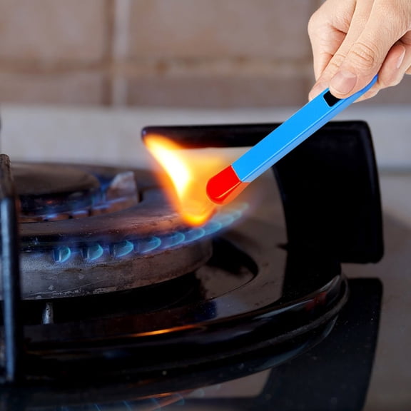 YMARPT 2PCS Creative Matchstick Lighters, Gas Refillable Novelty Match Lighter, Match Stick Lighter, Adjustable Stick Lighter for Kitchen Fireplaces Camping