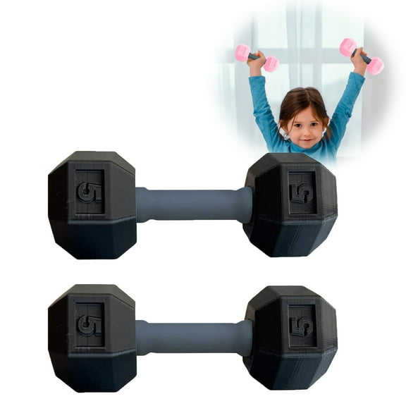 YMARPT 2PCS Mini Dumbbells for Toddlers, Silicone Hand Weight Lifting Set, Small Dumbell Toy Set, Exercise Equipment for Kids Fitness Exercise