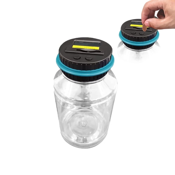 YMARPT Coin Bank for Saving Money Digital Coin Jar, Clear Coin Counter with LED Screen, Piggy Bank Savings Counter, Money Saving Jar Total Amount Displayed