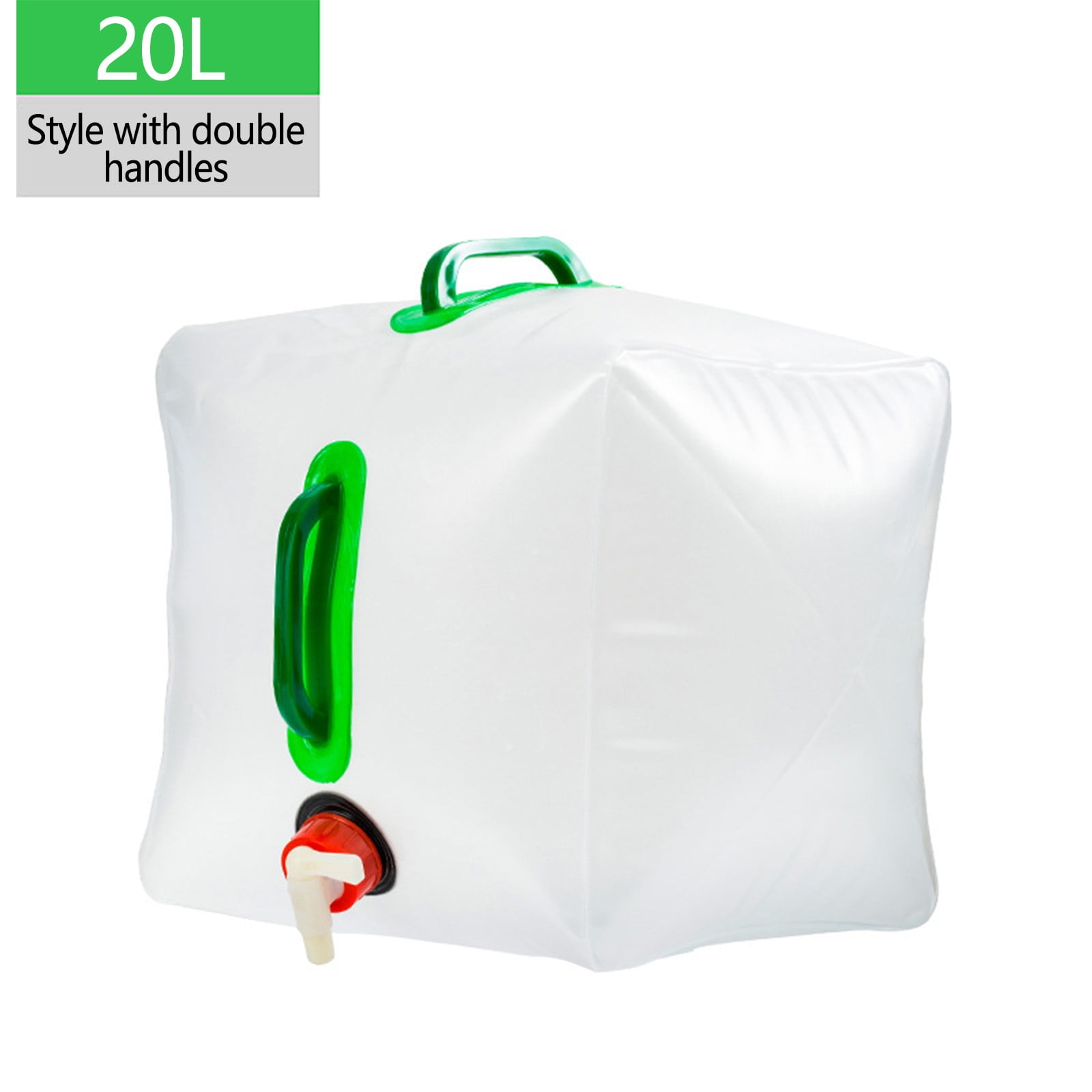 2 Pack 8L Portable Water Storage Bags With Faucet - Foldable Jug For Camping & Emergency