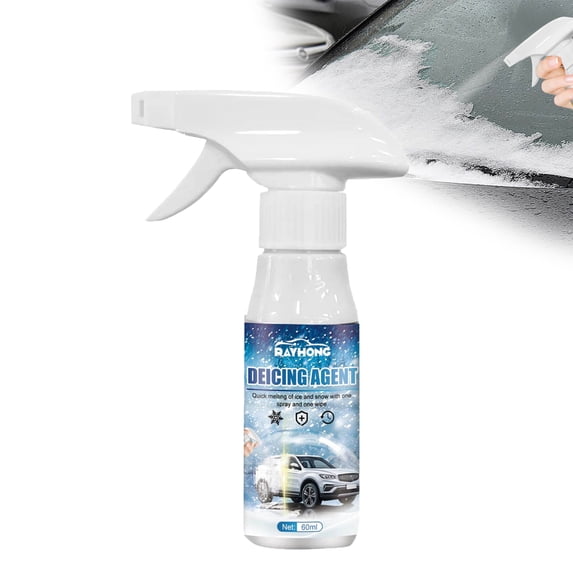 YMARPT Deicer Spray for Car Windshield, Auto Windshield Deicing Spray, Snow Melting Spray Windshield Deicer, Ice Remover Melting Spray, Deicing Spray for Car, Fast Ice & Snow Melting Spray, 60ml