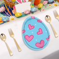 thumbnail image 1 of YMARPT Easter Eggs Printed Tableware Set, 10PCS Easter Eggs Party Plates Supplies, Easter Party Supplies Colorful Eggs Paper Plates Napkins, Disposable Paper Tableware for Easter Party Decoration, 1 of 5