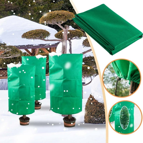 YMARPT Plant Covers Freeze Protection, Garden Warm Bags, Warm Cover Tree Shrub Plant Protecting Bag, Plant Blanket for Outdoor Plants Tree Potted