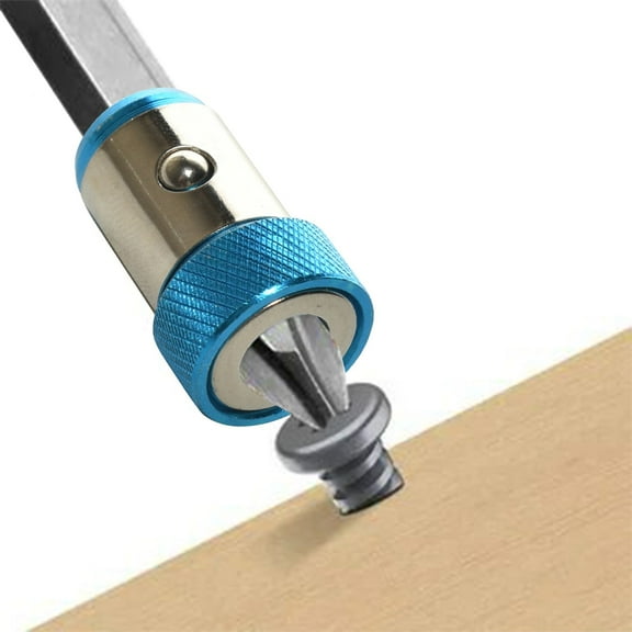 YMARPT Screwdriver Head Magnetic Ring, Magnetic Screw Ring Holder, Magnetic Swiveling Bit Tip Holder, Magnetizer Screw Removable for Hex Screwdriver and Power Bits Household Tool