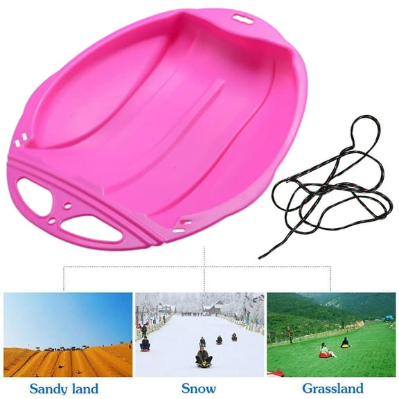 YMARPT Snow Sleds for Kids and Adults, Snow Sliding Disc Toy, Portable Anti-Skid Snow Sled Board, Snow Ski Pad, Outdoor Skiing Board Snow Grass Sand Board for Kids Adults