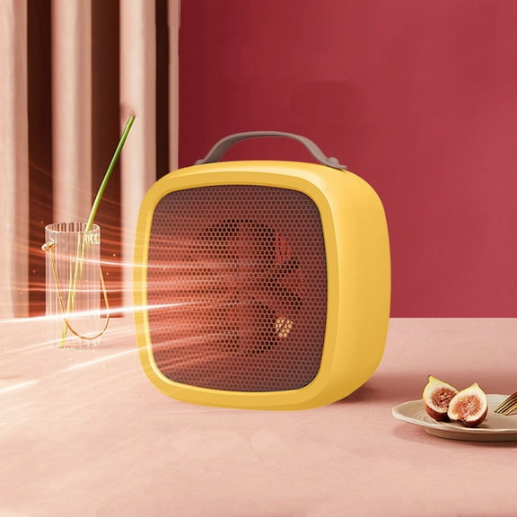 YMARPT Space Heater, Space Heater Electric Portable Heater, Space Heaters for Indoor Use, 500W Portable Electric Heater, Compact Small Warmer, Overheat Protection, Thermostat for Home Office Desk