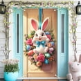 thumbnail image 1 of YMARPT Spring Easter Welcome Door Cover Decoration, Easter Bunny Door Banner, Welcome Door Banner Background for Easter Theme Supplies Decor, 1 of 5