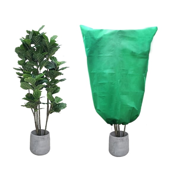 YMARPT Winter Drawstring Plant Covers, Winter Cold Frost Blankets Covers, Plant Frost Protection Cover, Warm Plant Protection Cover Bags for Tree Outdoor Cold Weather