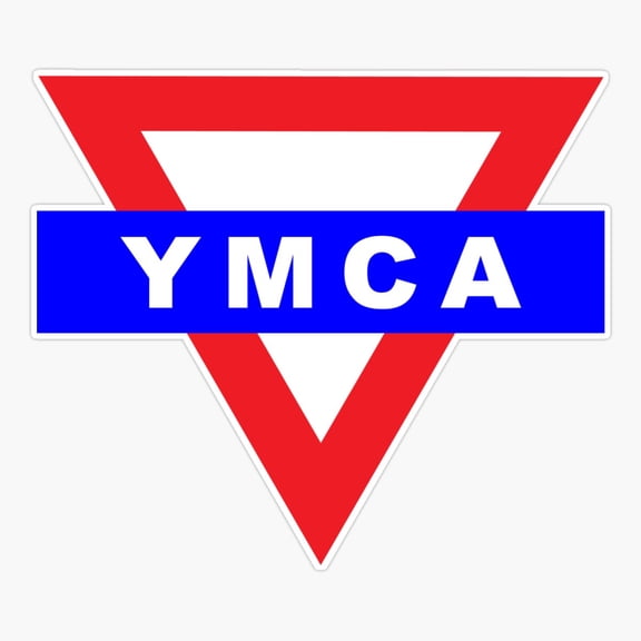 YMCA Triangle Logo Brand Art Design Sticker