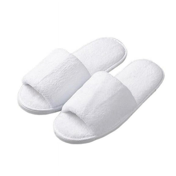 YMDZ; Unisex Disposable Hospitality Slippers, White, Size 3XL