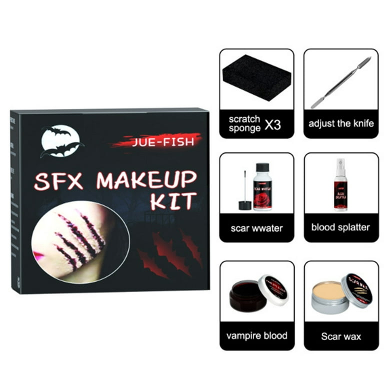 YMH 30g 20ml/60ml Halloween Cosmetics Easy to Use Safe Convenient Creative  Theatrical Effect Make Up Tool Creepy Halloween Sfx Makeup Kit for Anime  Role-playing 