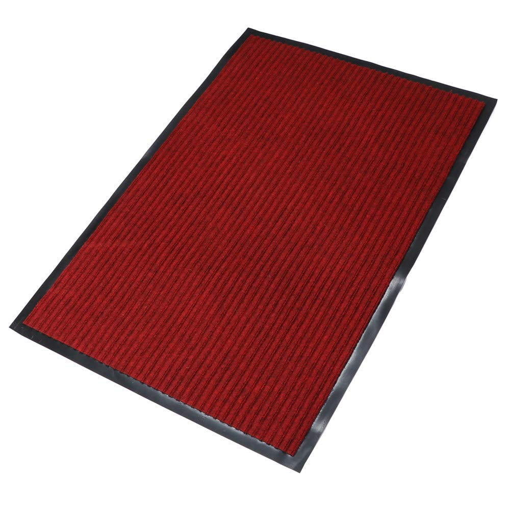 YMHPRIDE Heavy Duty Large Outdoor Indoor Entrance Doormat Red