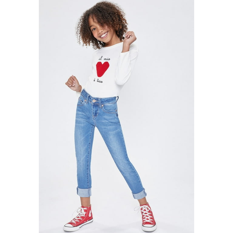 YMI Girl's Wannabettafit Blue Skinny Jeans (Big Girls) 7-21 - Walmart.com